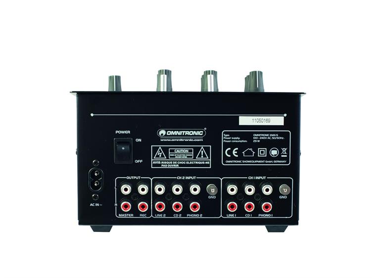 OMNITRONIC PM-222 2-channel DJ mixer